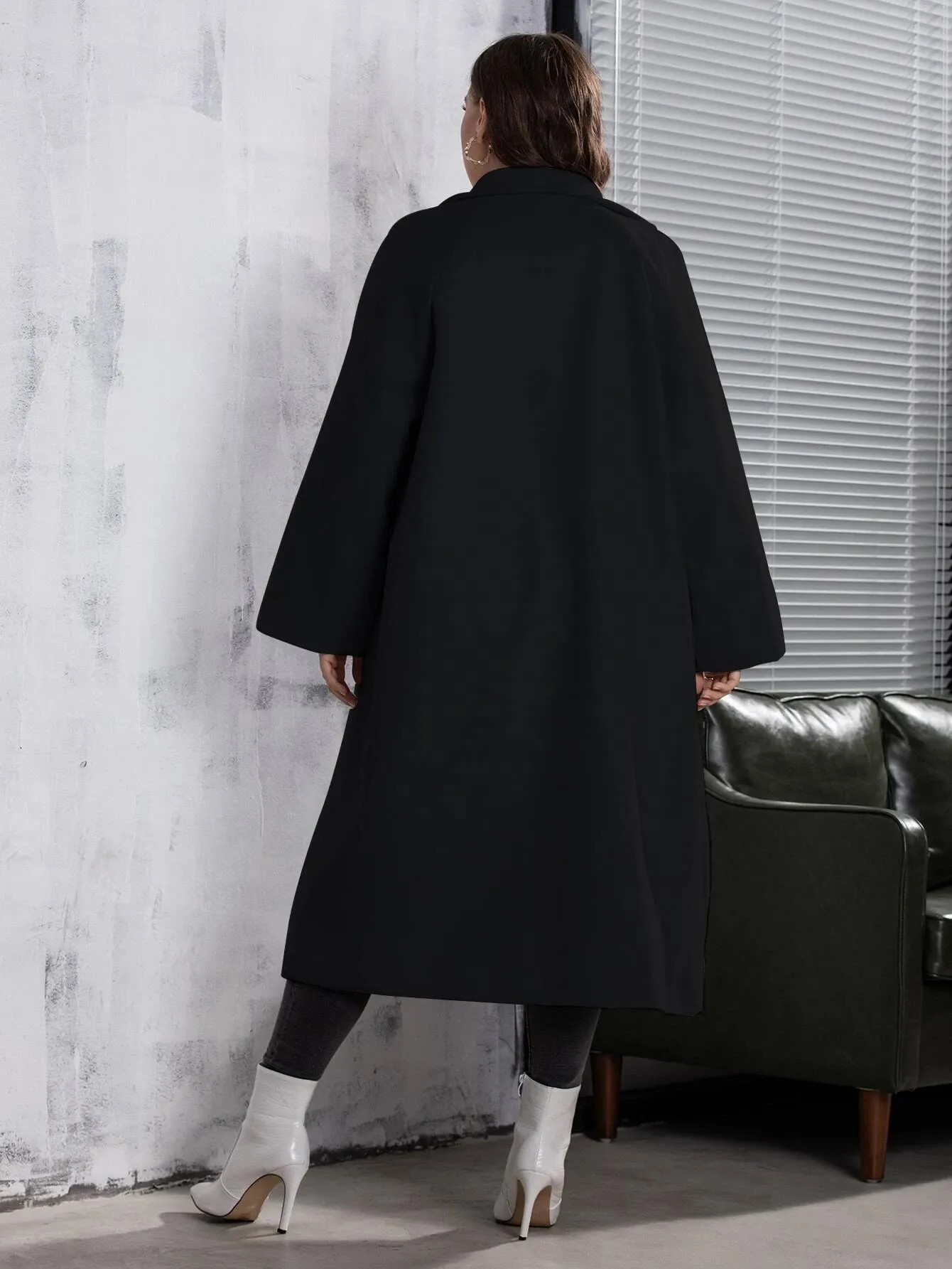 Casaco Feminino Transpassado Plus Size - Tassini