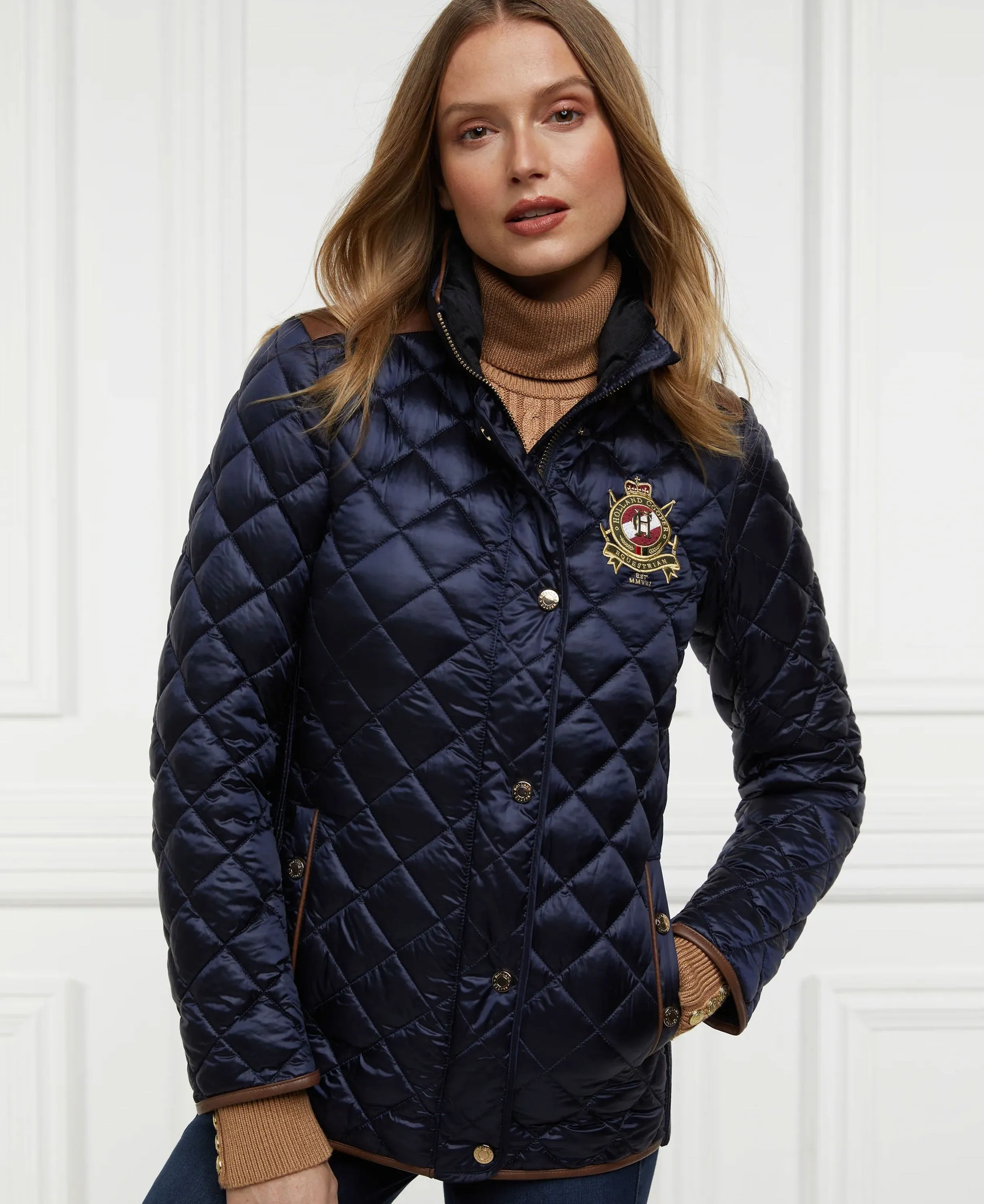 Diamond Quilt Classic Jacket - Ink Navy