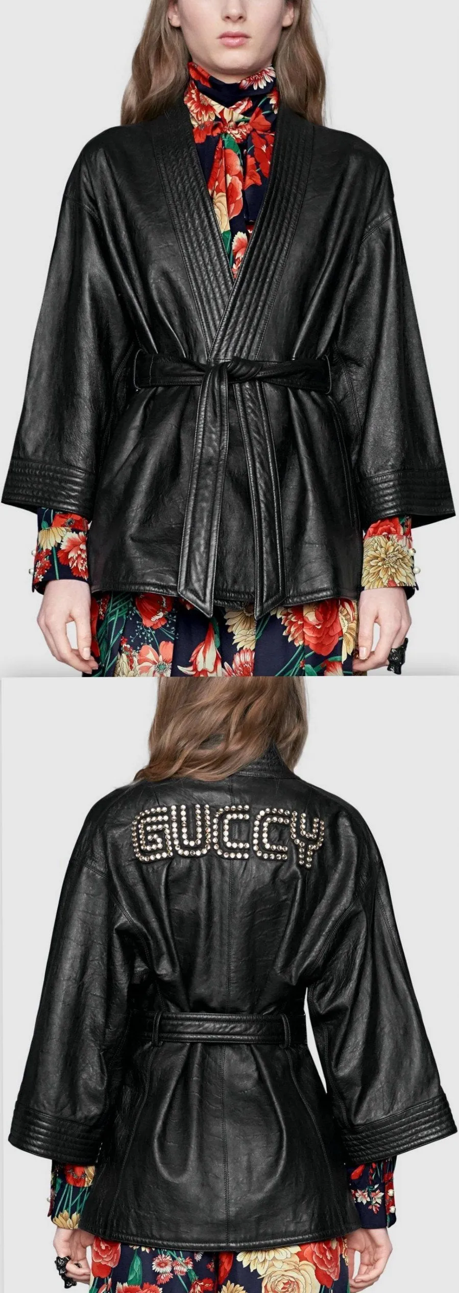 Leather Jacket with Appliqu̩s