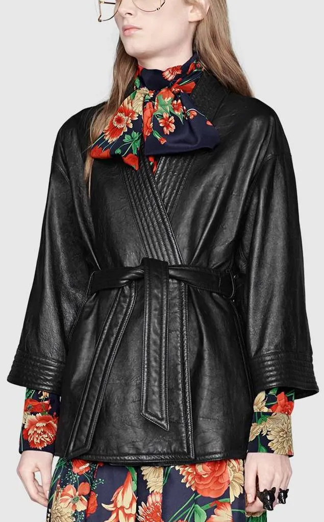 Leather Jacket with Appliqu̩s