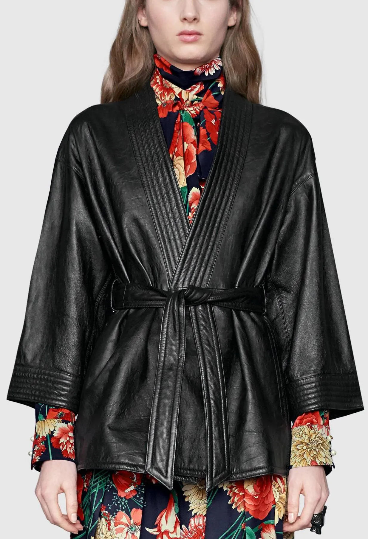 Leather Jacket with Appliqu̩s