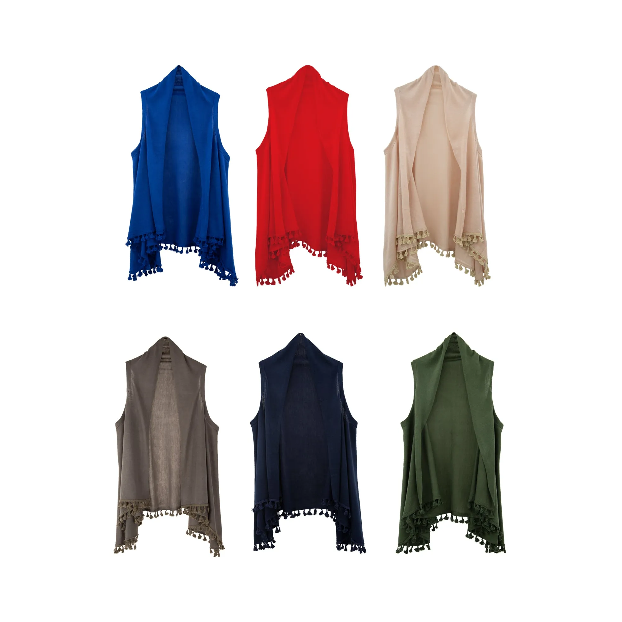 Tassel Trim Vest