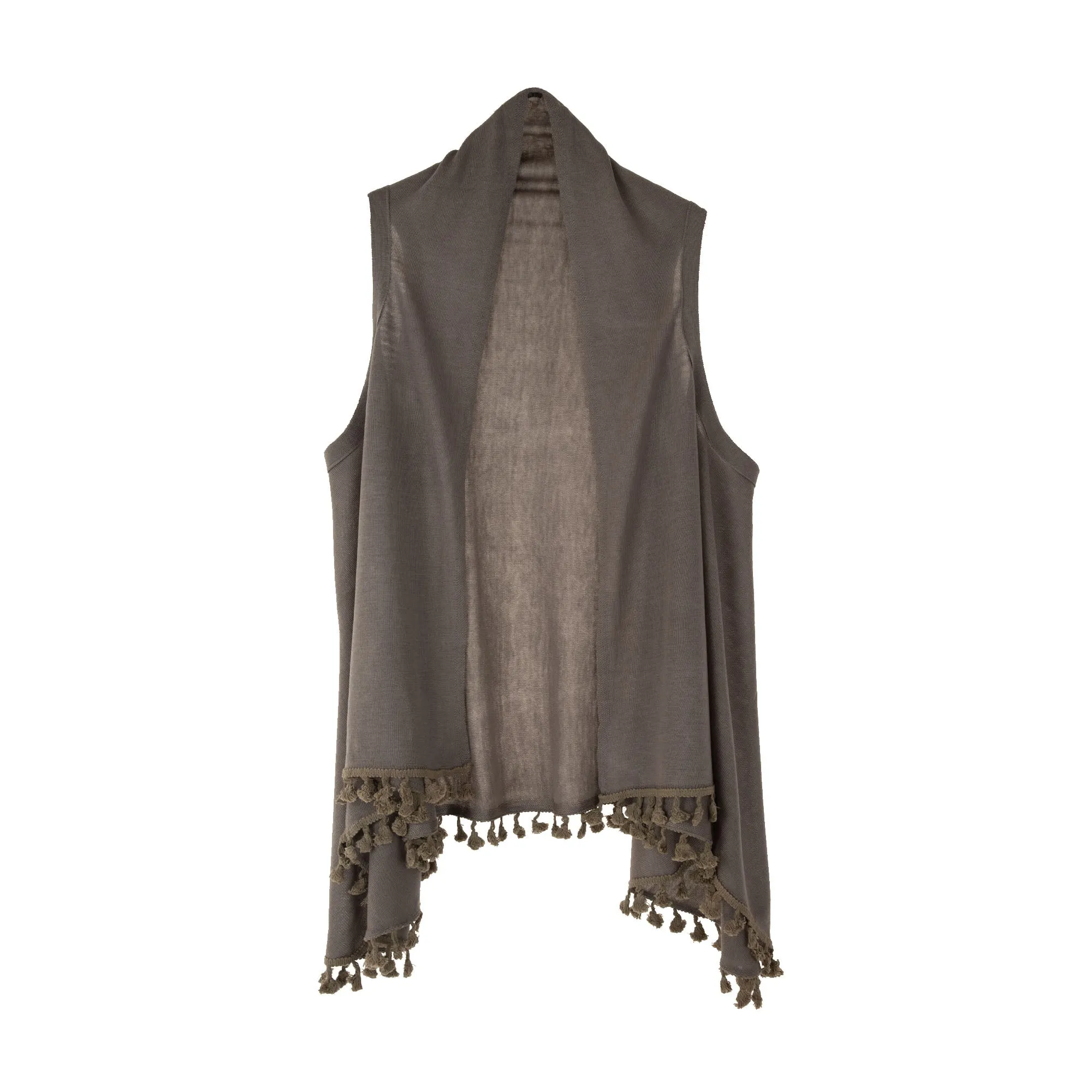 Tassel Trim Vest